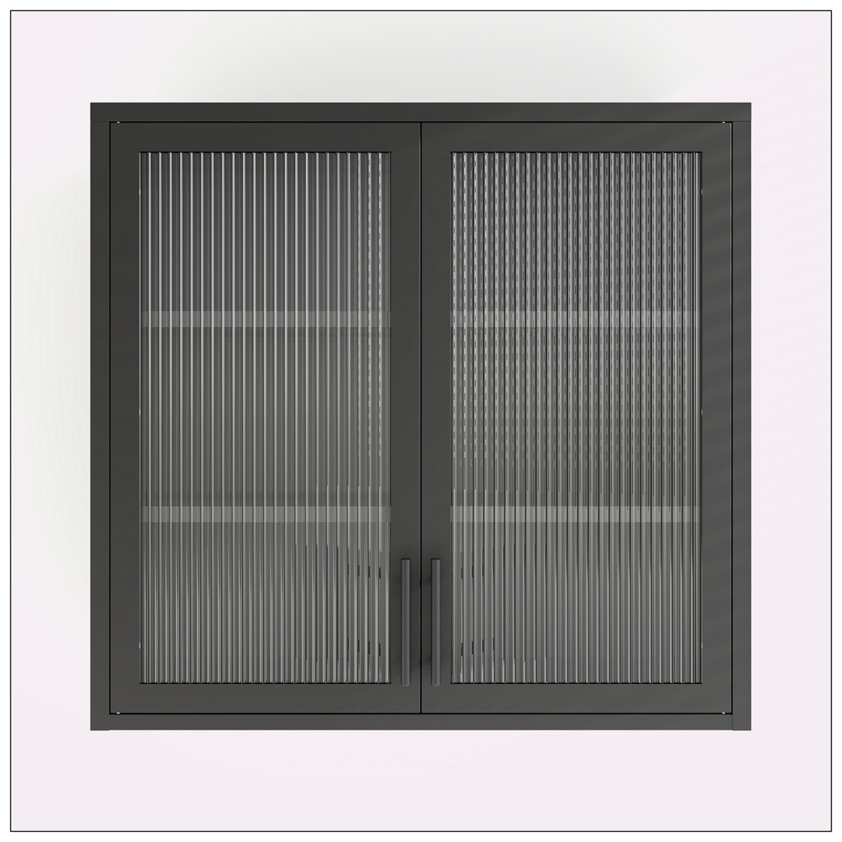 Latitude Run® Wall Mounted Cabinet Storage Cabinet , Flute Tempered ...